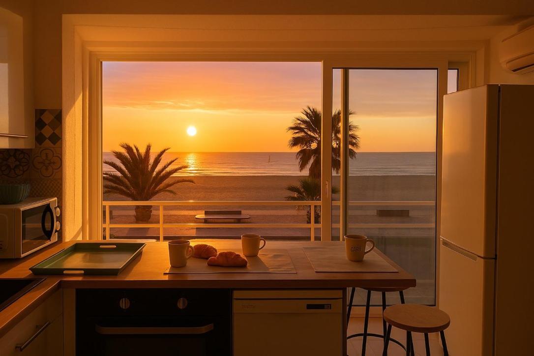 "Plage" Splendide Vue Mer Depuis La Chambre Et Le Salon Cuisine, 20M De La Plage! Кане Экстерьер фото