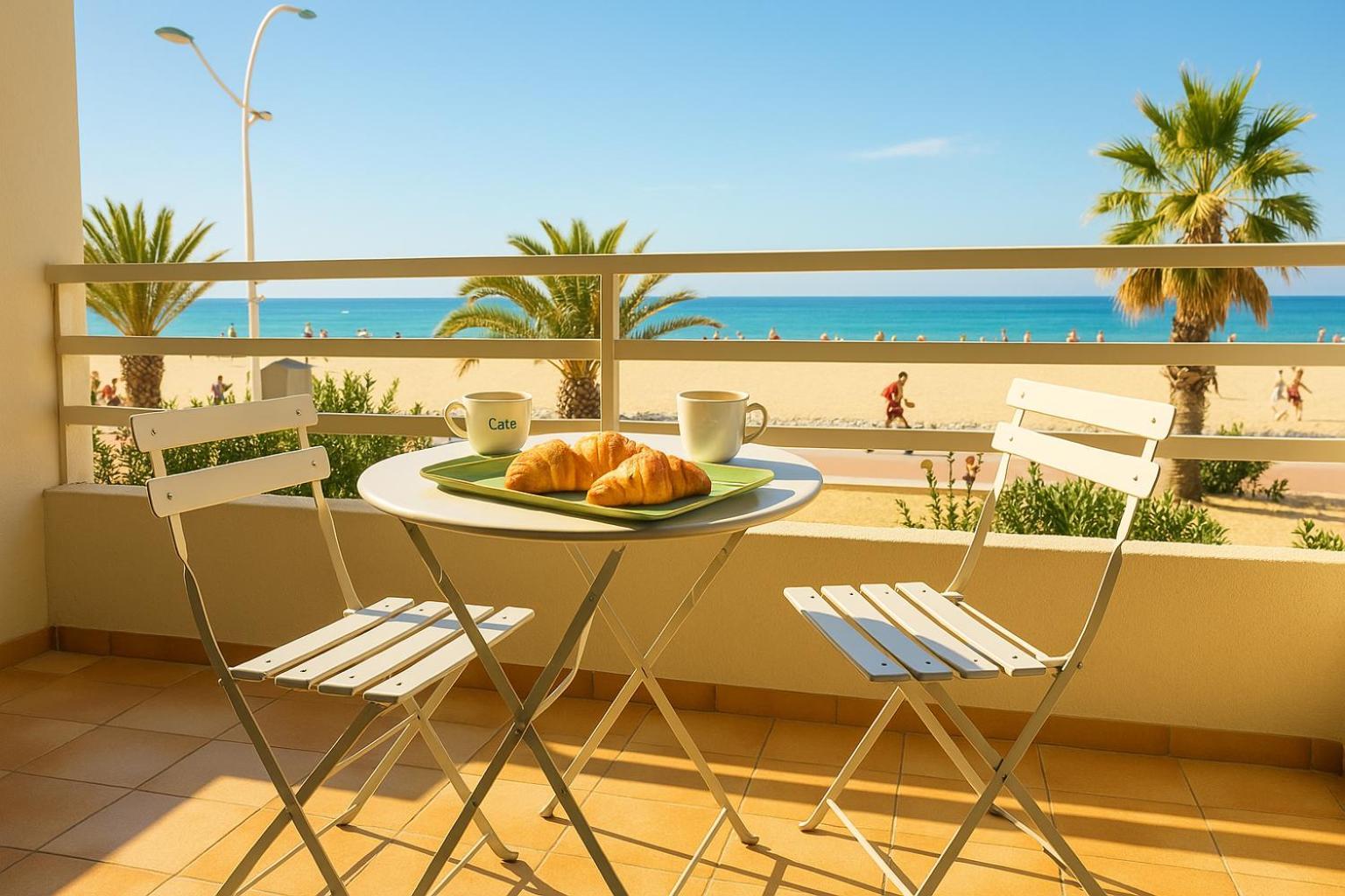 "Plage" Splendide Vue Mer Depuis La Chambre Et Le Salon Cuisine, 20M De La Plage! Кане Экстерьер фото